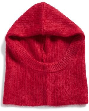 Rag & Bone Jada Brushed Cashmere Balaclava - Red