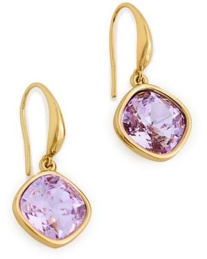 Kenneth Jay Lane Square Stone Earrings - White