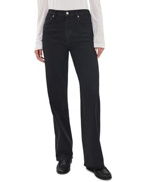 Agolde Harper Relaxed Straight Jeans 32 - Black