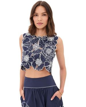 FARM Rio Richelieu Top - Blue