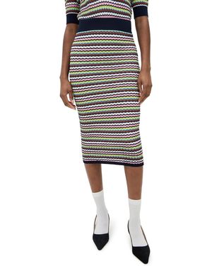 Essentiel Antwerp Himpact Striped Skirt - Black