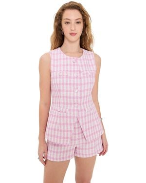 Endless Rose Tweed Top Jacket - Pink