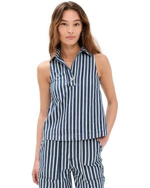 ALIGNE Peg Top - Blue