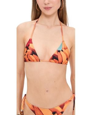 Donde Esteban Bananas Bikini Top - Pink