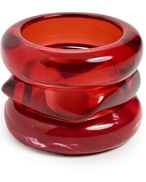 Luv Aj The Formentera Bangle Set - Red