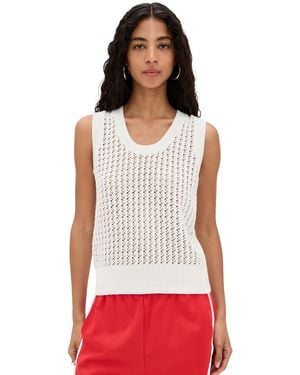 Varley Ferns Open Knit Tank - Red
