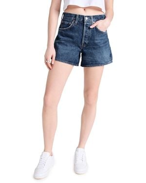 Agolde Parker Long Shorts - Blue