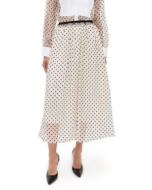 Tanya Taylor Ainsley Silk Skirt - Natural