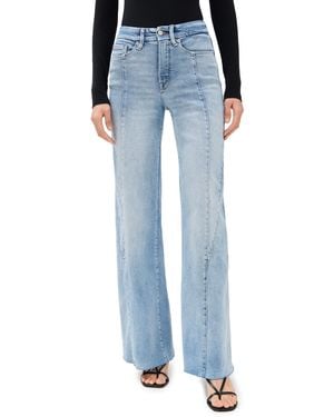 GOOD AMERICAN Good Waist Palazzo Jeans - Blue