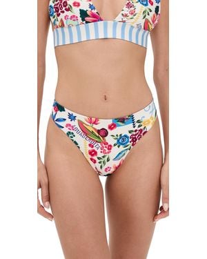 Agua Bendita Ilu Citrus Bikini Bottoms - Blue