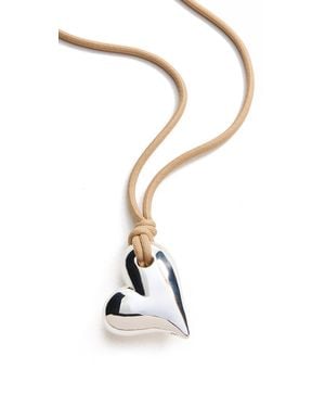 Jenny Bird Art Heart On A String Necklace - Black