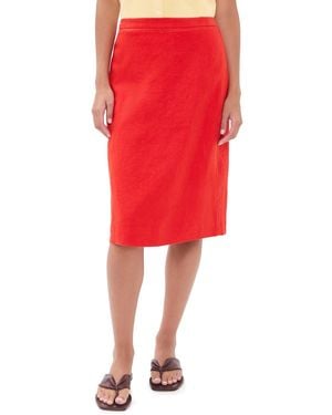 Alex Mill Maya Linen Pencil Skirt - Red