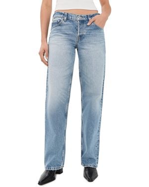 EB DENIM Low Rise Baggy Jeans - Blue
