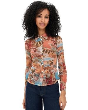 L'Agence Indiana Fitted Blouse - Black
