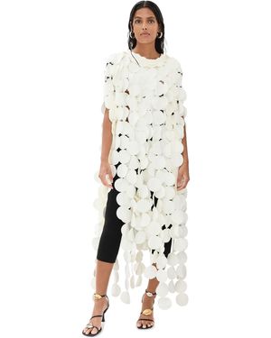 A.W.A.K.E. MODE A. W.A. K.E. Mode Multi Circle Layered Cape Top - Natural