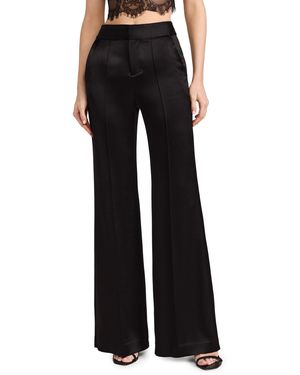 Alice + Olivia Alice + Olivia Dylan Satin Pants - Black