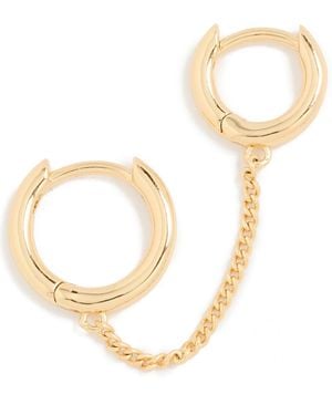 Gorjana Lou Double Huggie - Metallic