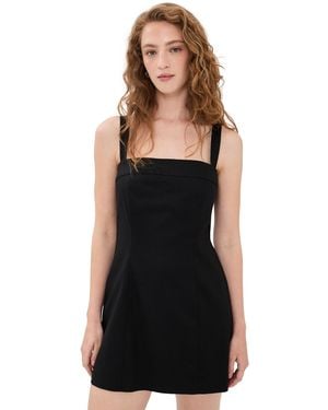 GOOD AMERICAN The Structured Linen Mini Dress - Black