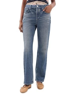 Rag & Bone Rb Miramar Terry Shea Ankle Straight Pants - Blue