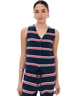 Le Bos Striped Vest - Blue