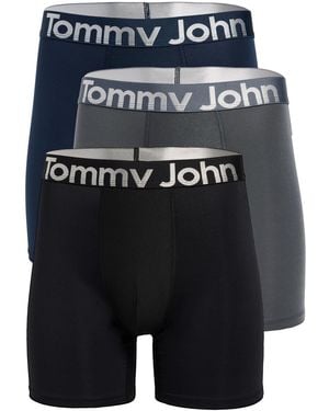 Tommy John 360 Sport 6 Boxer Briefs 3 Pack - Blue