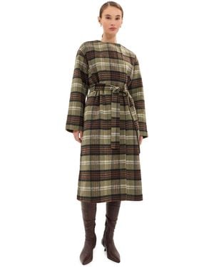 Le Bos Ashley Long Scarf Coat - Multicolor