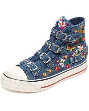 Ash Virtu Buckle High Top Sneakers - Blue