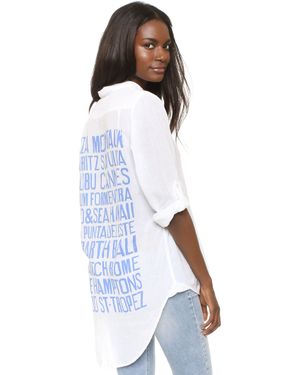 Sundry Destinations Oversized Shirt - White