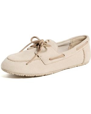 COACH Sculpted C Boat Shoe - Natural