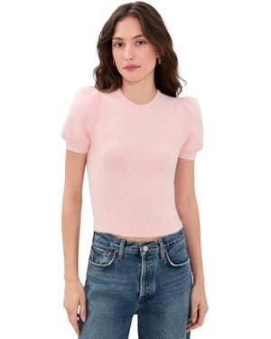 Alice + Olivia Ciara Puff Sleeve Sweater - Blue