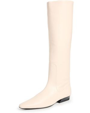 STAUD Wally Flat Boots - White