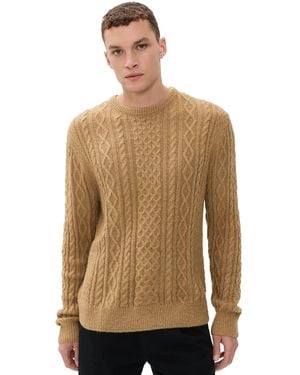 Rhythm Mohair Fishermans Knit Sweater - Natural