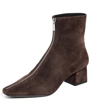 Jonathan Simkhai Ryder Suede Zip Front Boots - Brown