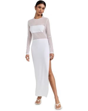 Norma Kamali Dash Dash Side Slit Gown - Multicolor