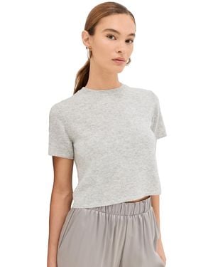 SABLYN Charleston Cashmere Short Sleeve Sweater - White