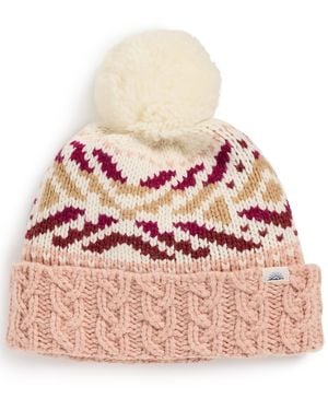 Faherty Color Pop Fair Isle Beanie - Pink