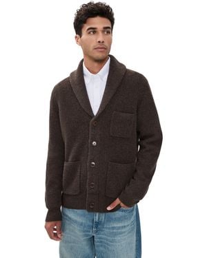 Alex Mill Shawl Collar Cashmere Cardigan - Black