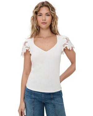 Generation Love Kika Lace Combo Top - White