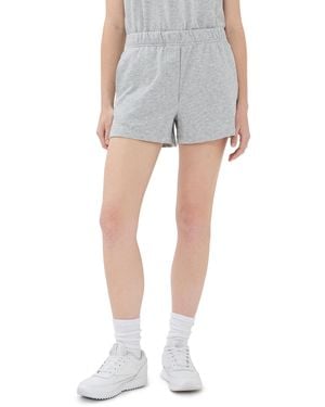Tibi Light Weight Sweatshirting Short Shorts - Multicolor