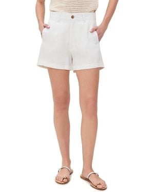 DL1961 Taylor Ultra High Rise Linen Shorts - White