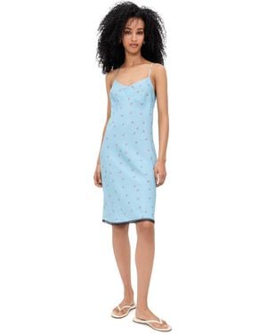 Lee Mathews Bluebell Slip Silk Dress