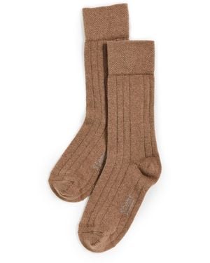 Stems Pure 97 Cashmere Socks - Natural
