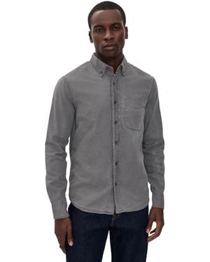 Save Khaki Aa Oxford Shirt - Gray