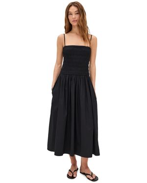 Madewell Embroidered Drop-Waist Maxi Dress in White | Lyst