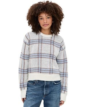 Z Supply Junction Plaid Sweater - Grey