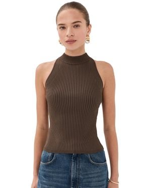 Veronica Beard Yuna Knit Top - Black
