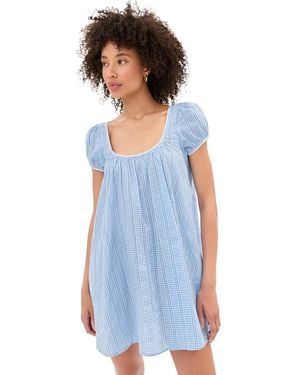 Le Bos Babydoll Mini Dress - Blue