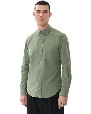 Gitman Vintage Thin Wale Corduroy Shirt - Green