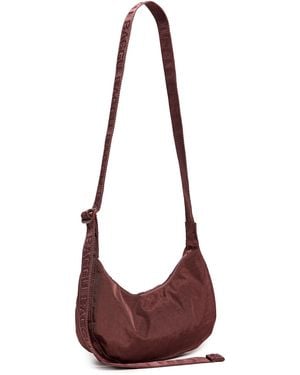 BAGGU Small Nylon Crescent Bag - Red