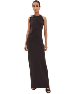 Christopher Esber Stone Pin Column Tee Dress - Black